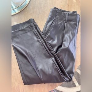 Faux Leather Trouser